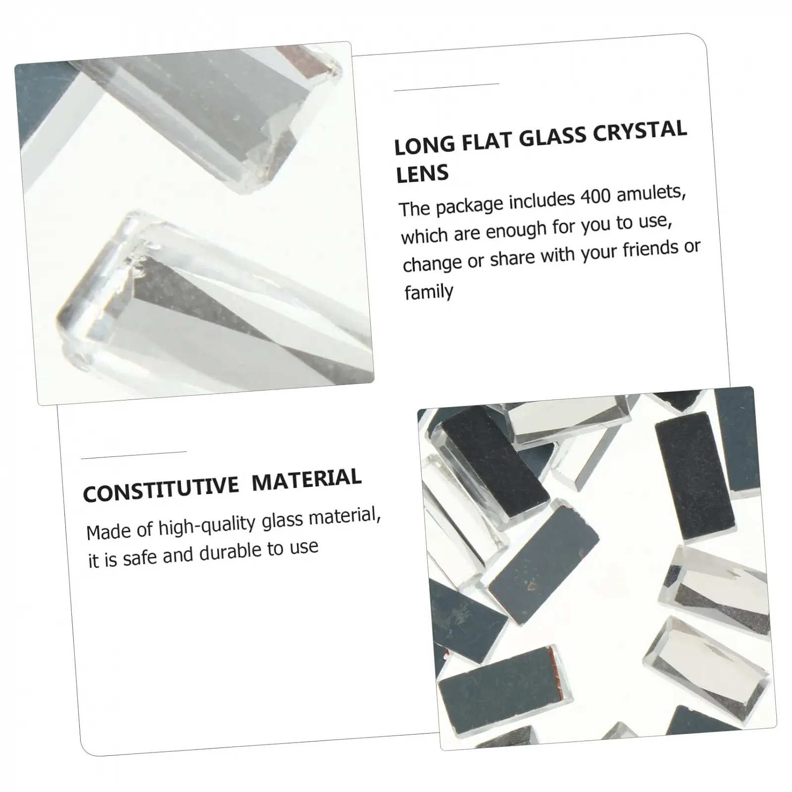 Стрази СТOBOK 1200 шт., скляні, з пласким дном для рукоділля, творчих прикрас для одягу, сумок, чохлів для телефонів та іншого, красиві ефекти світлових відблисків, універсальні, фото №7