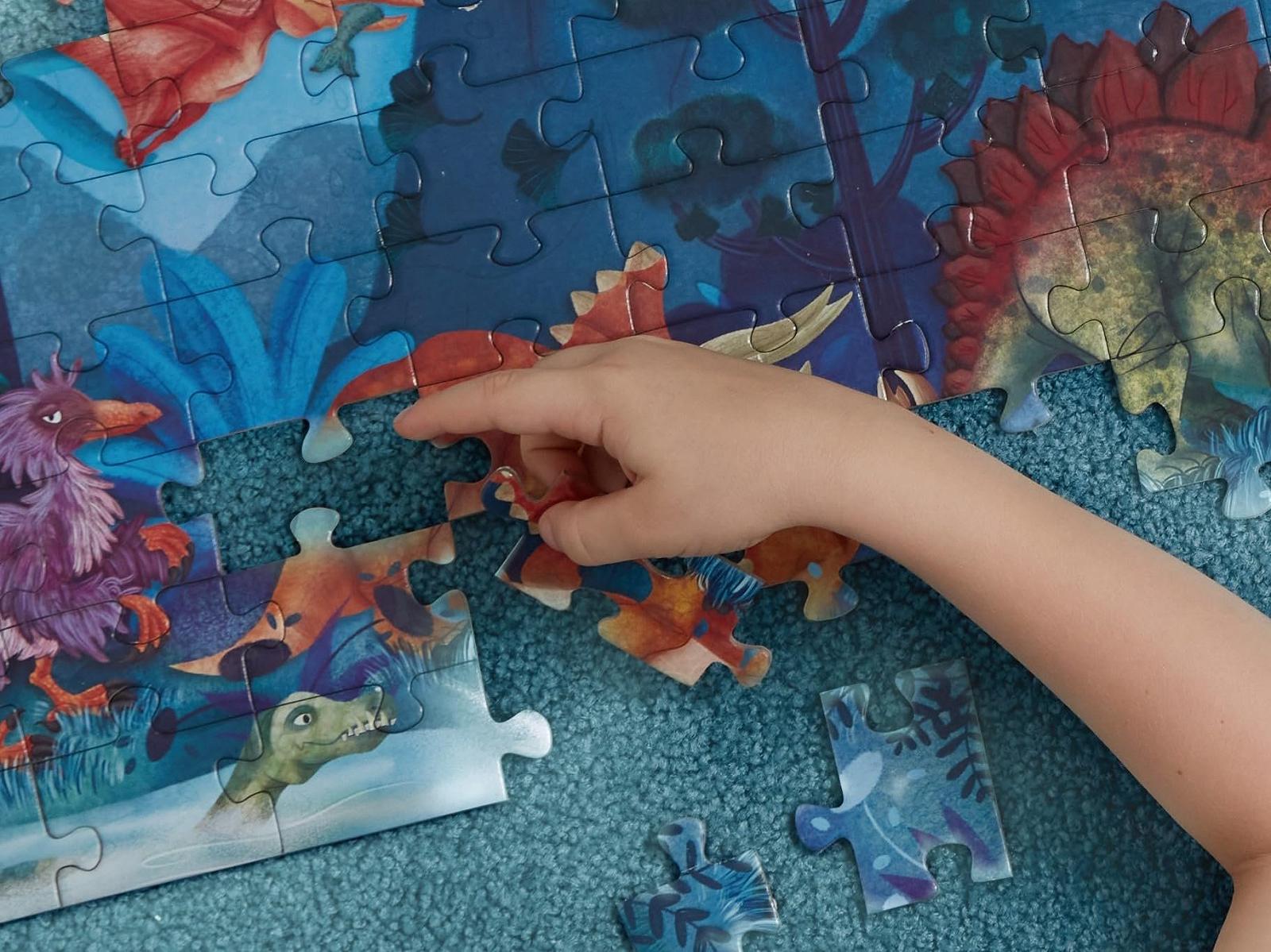 Пазл Hape Динозаври Світиться в темряві 200 деталей, фото №7