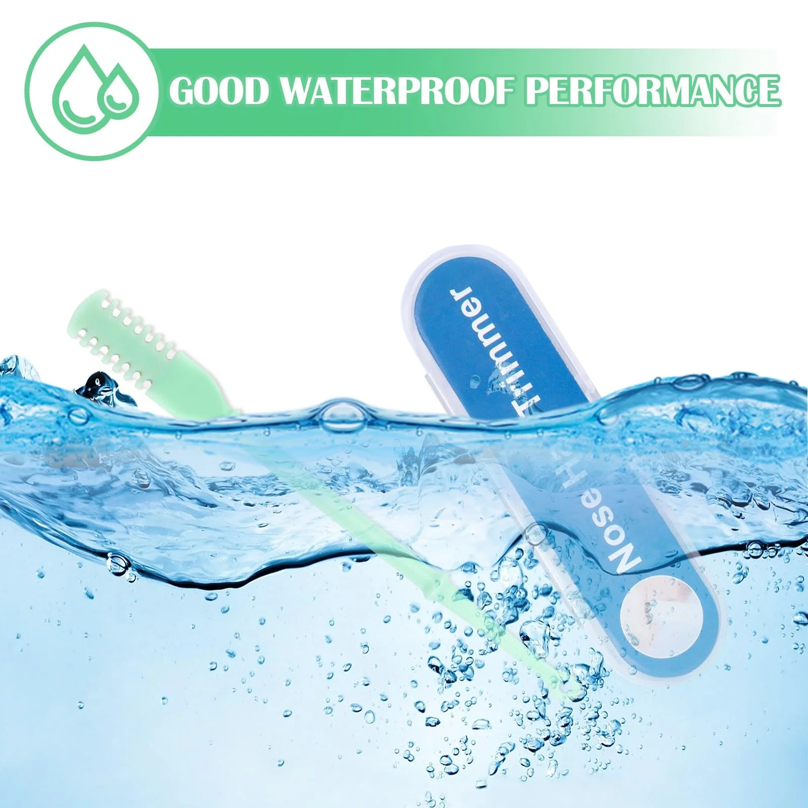 Тример для носа Ручний Подвійний ніж Портативний 360° Обертання 4 шт., фото №5