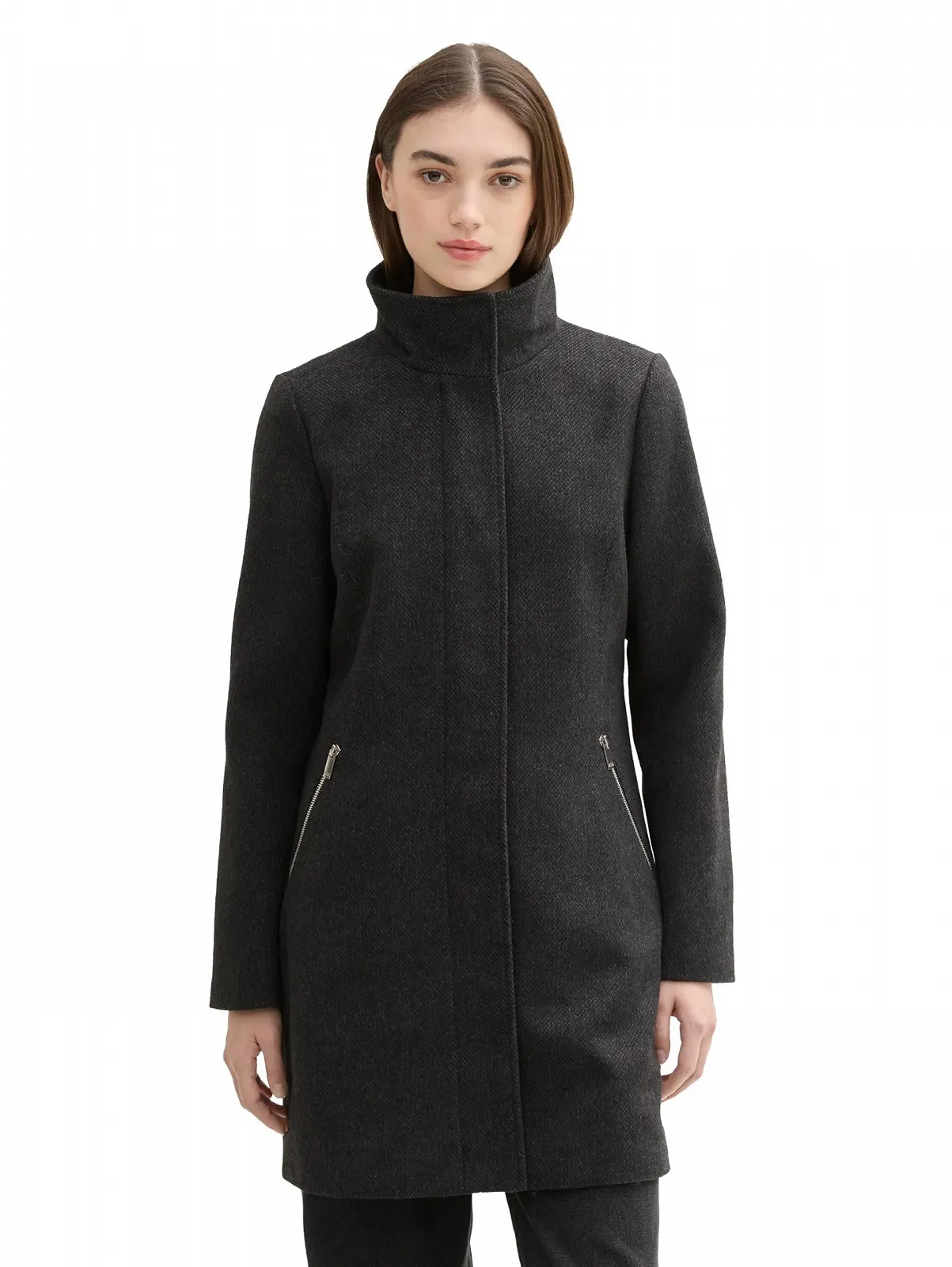 Пальто TOM TAILOR Denim з коміром-стійкою, фото №1