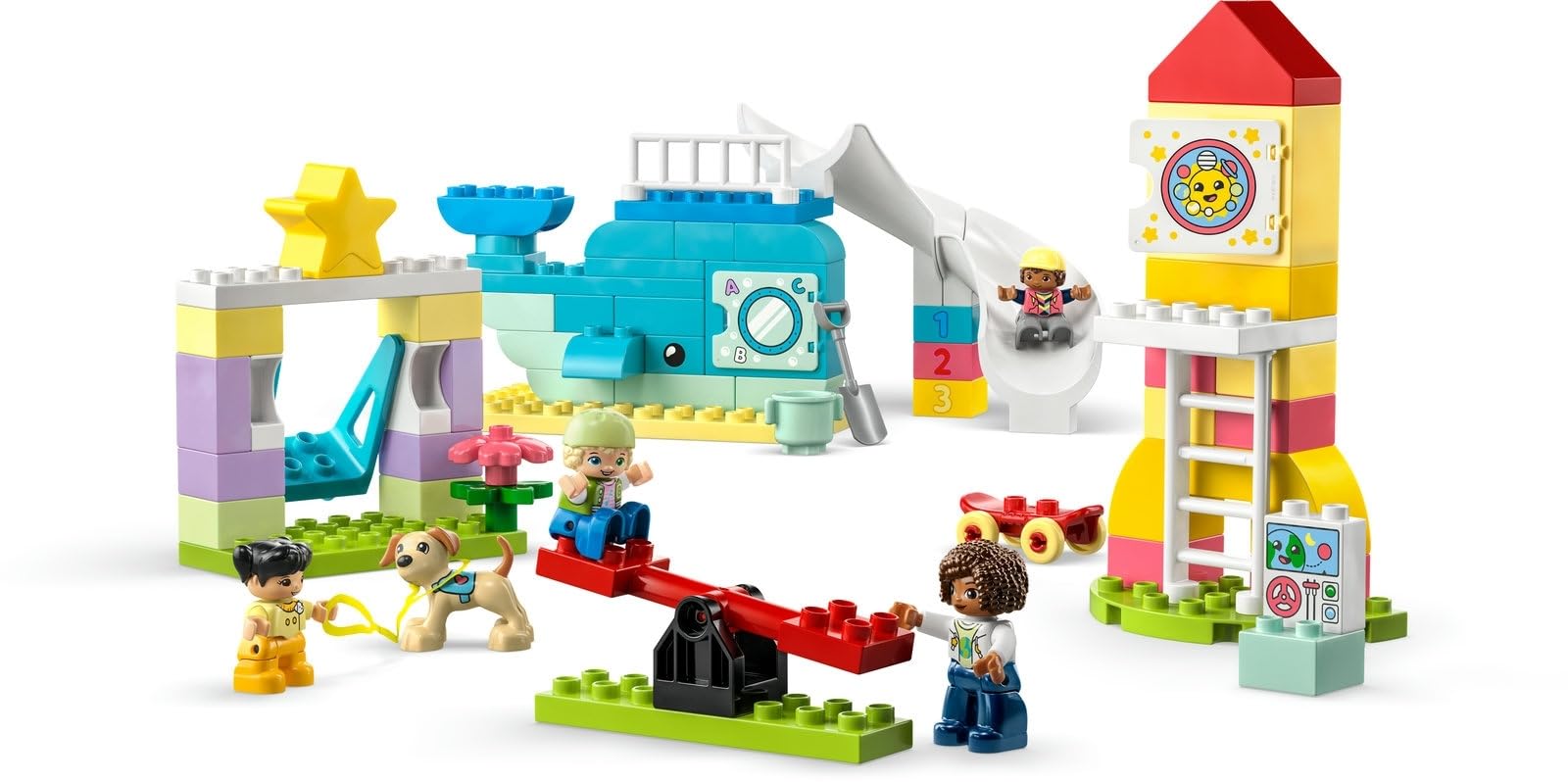 Конструктор Lego Duplo 10991 Dream Playground 10980 Building Plate in Green 30648 Whale, фото №4 Конструктор Lego Duplo 10991 Dream Playground 10980 Building Plate in Green 30648 Whale, фото №4