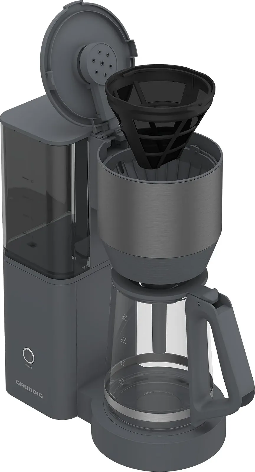 Фільтр-кавоварка GRUNDIG KM 7340 1150 Вт 1.25 л Темна нержавіюча сталь, фото №5