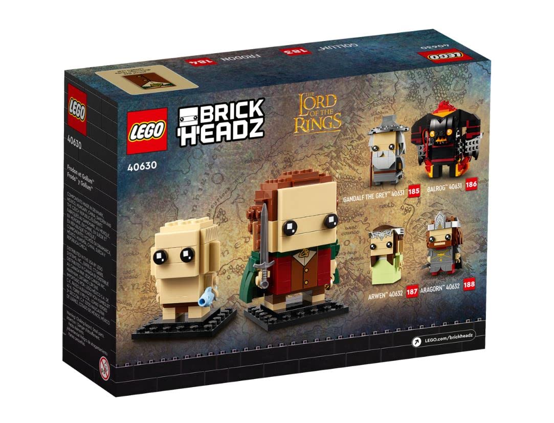 Набор LEGO BrickHeadz Frodo & Gollum 40630, фото №2