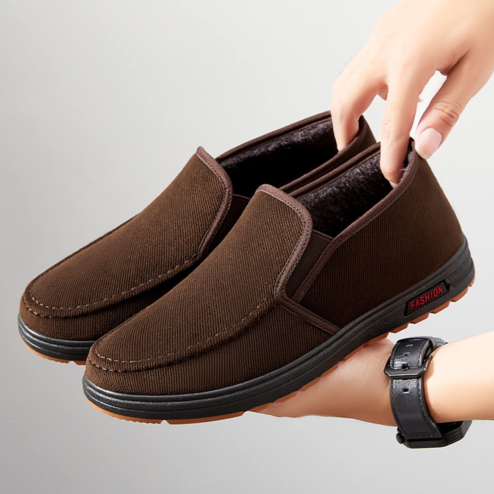Мужские Кроссовки для Бега Повседневные Низкие Ботинки для Мужчин Canvas Slip On Весенние Летние Ботинки La Trainer Black, фото №7