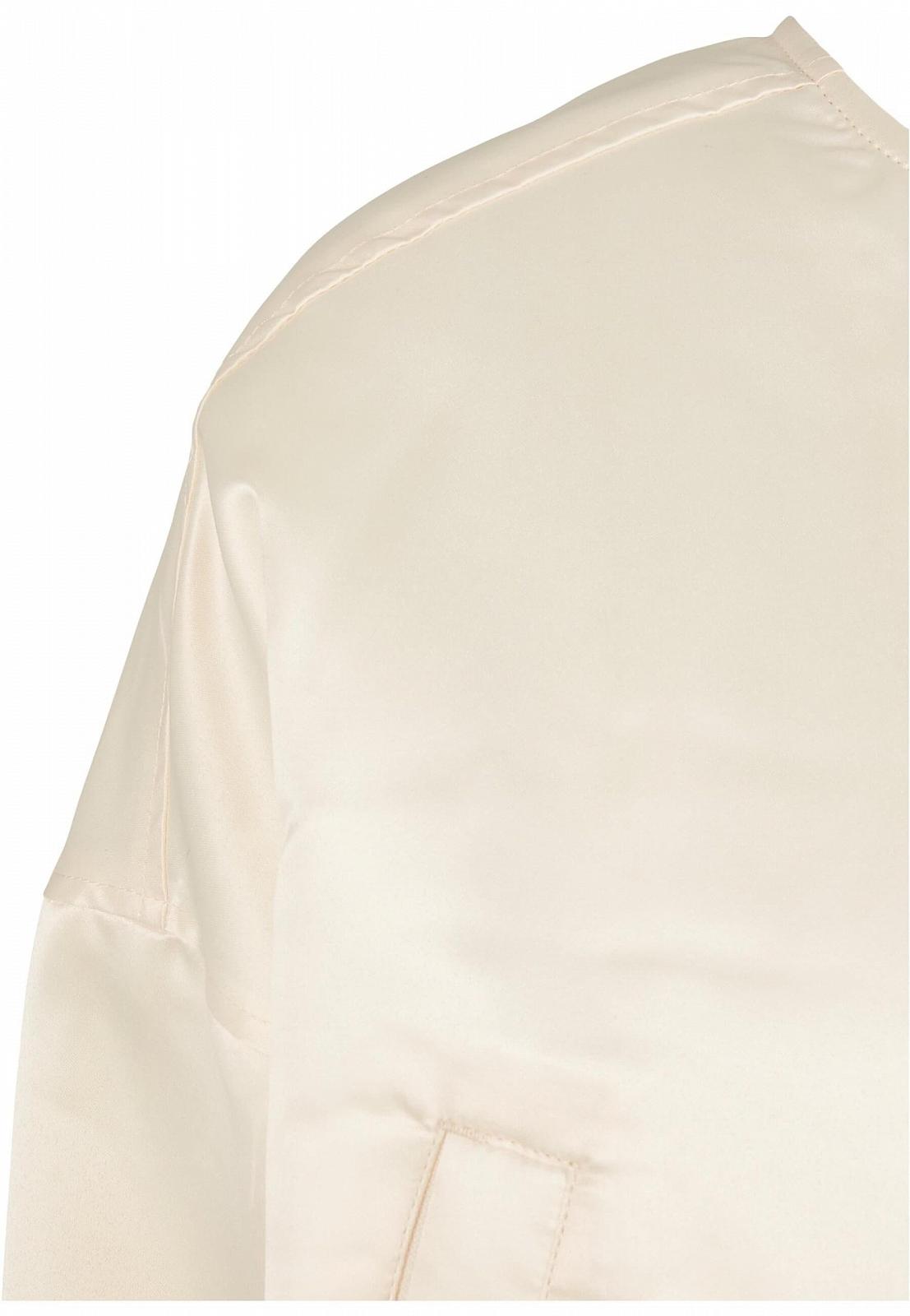 Бомбер Urban Classics Женский Короткий Блестящий Атласный Куртка с Карманом на Плече, Свободный Крой Размер от, фото №5