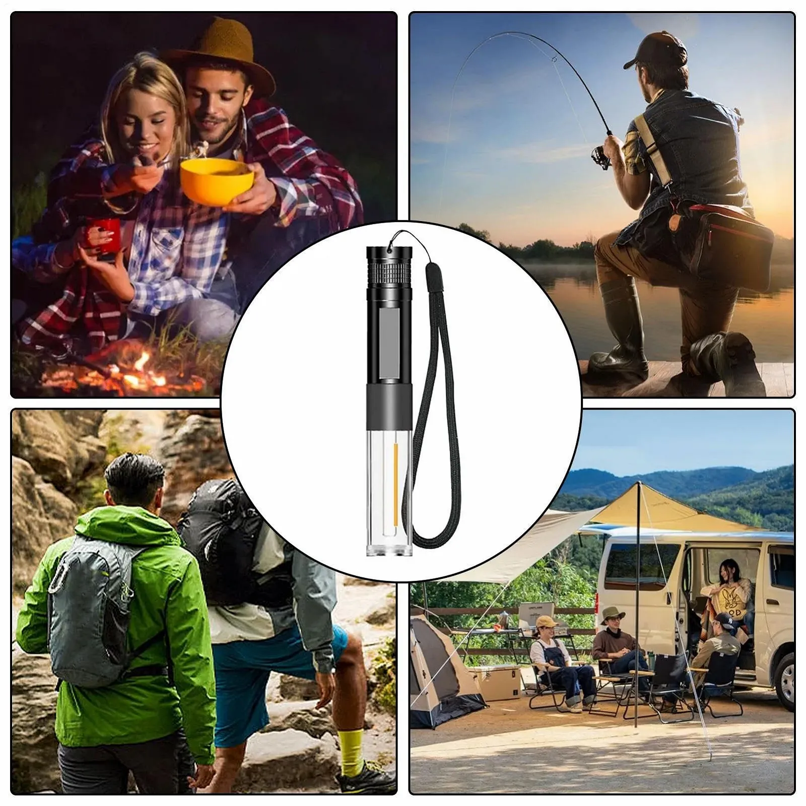 Перезаряджуваний LED ліхтар USB-C, Потужний ліхтар, Регульований фокус, Кемпінговий , Тактичний з високою потужністю, Ручний для безпеки, фото №4 Перезаряджуваний LED ліхтар USB-C, Потужний ліхтар, Регульований фокус, Кемпінговий , Тактичний з високою потужністю, Ручний для безпеки, фото №4