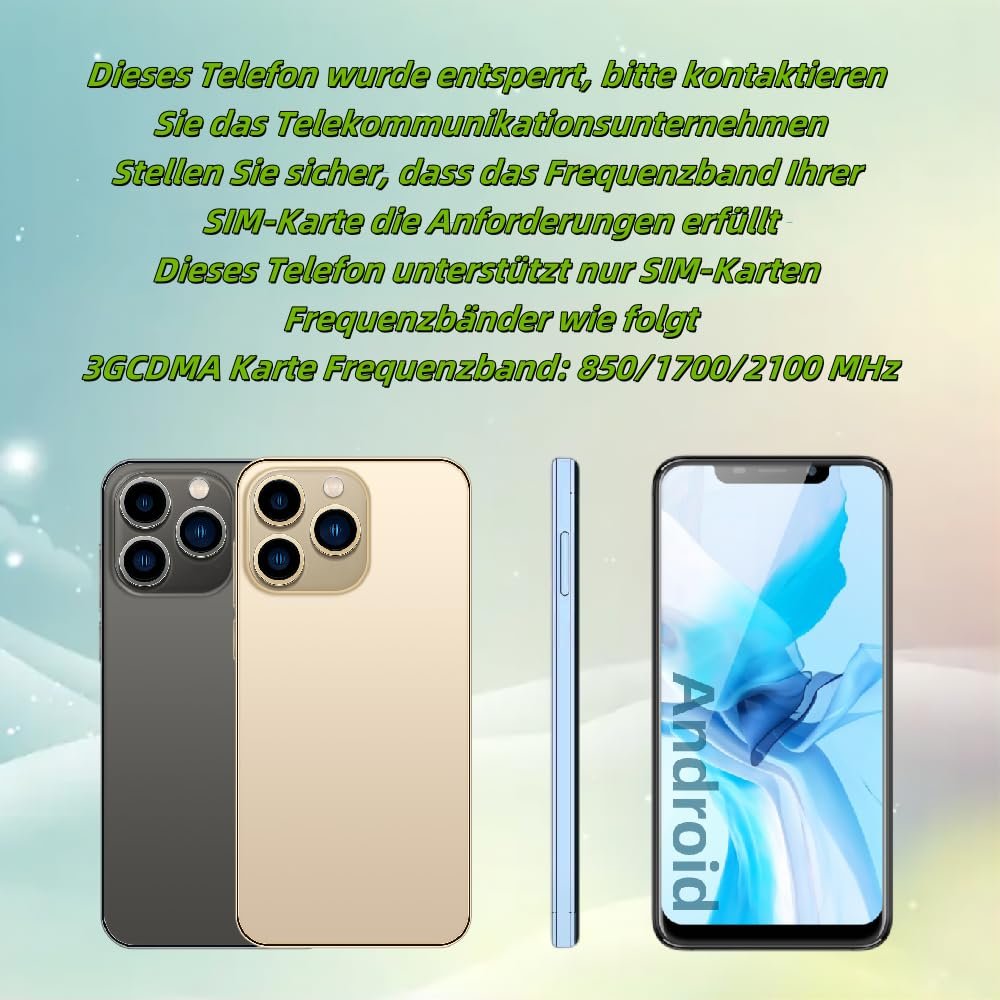 Смартфон Unlocked Phone 6,11" 1GB RAM 16GB ROM 3G Dual SIM Blue, фото №6