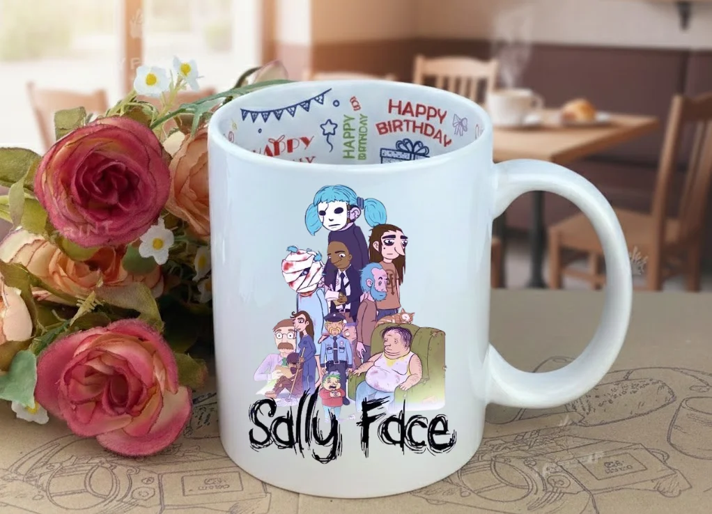 Чашка Sally Face з принтом керамічна 330 мл Uk_HB_46, фото №1 Чашка Sally Face з принтом керамічна 330 мл Uk_HB_46, фото №1