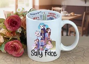Чашка Sally Face з принтом керамічна 330 мл Uk_HB_46 - Фото 1