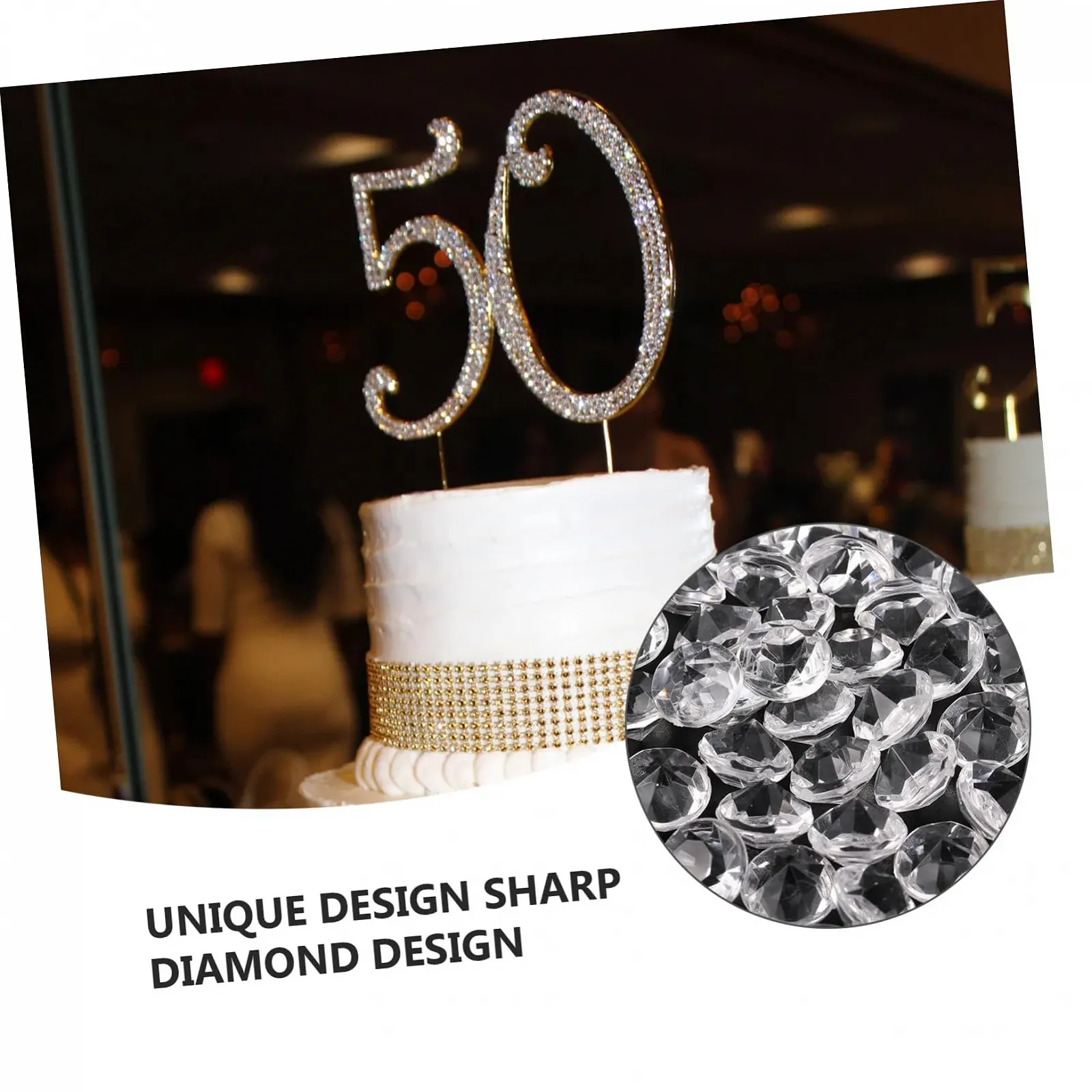 Стразы Акриловые прозрачные 12 мм, 500 шт, фото №7