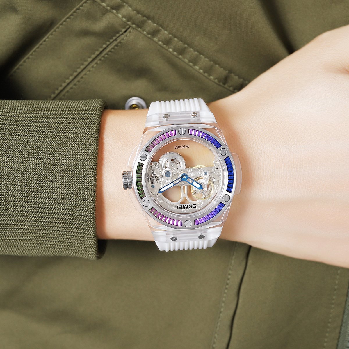 Годинник Skmei M032WT Білий, фото №3