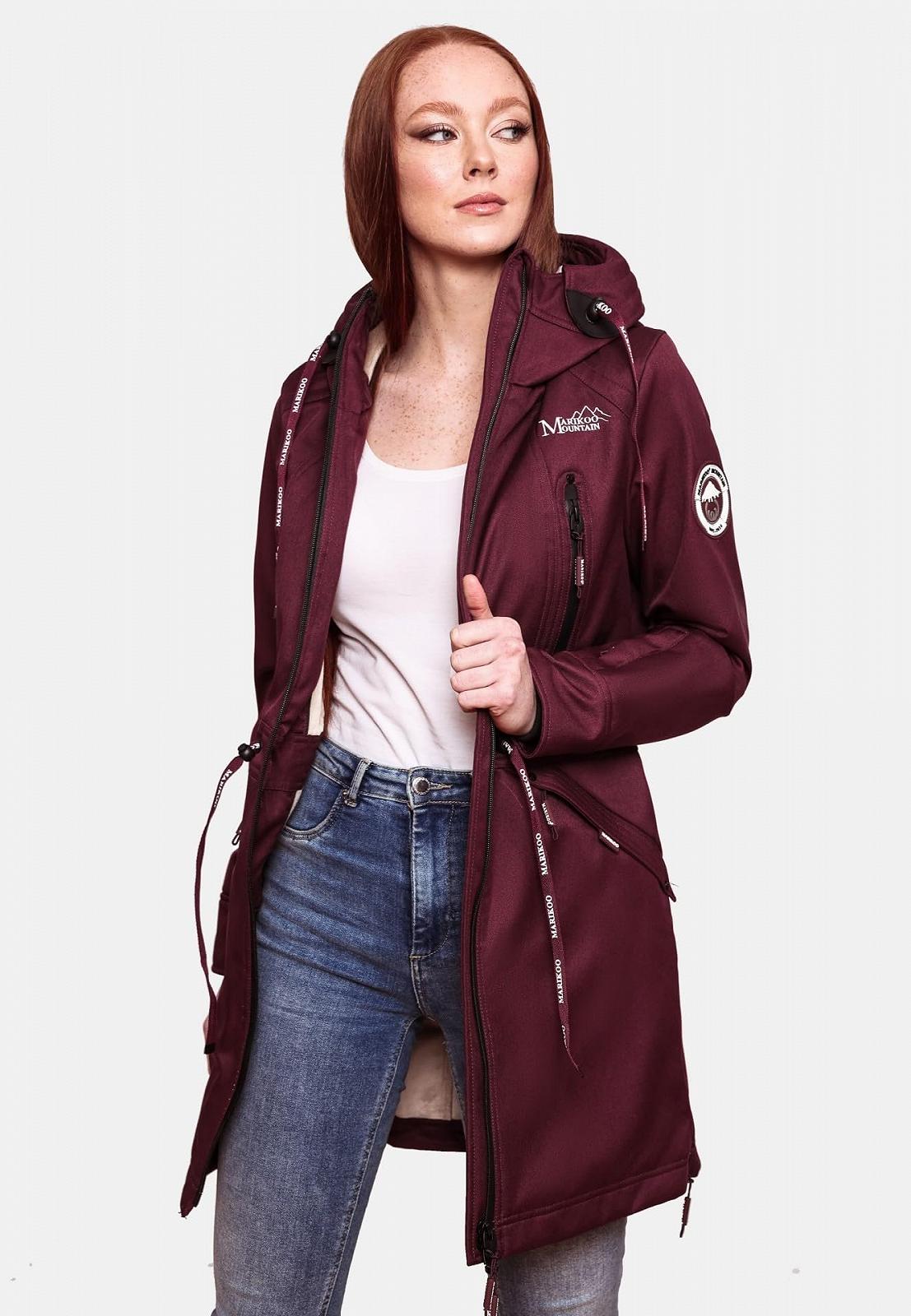 Женская функциональная куртка Softshell MARIKOO B886 водоотталкивающая с теплым флисом Teddy, фото №7