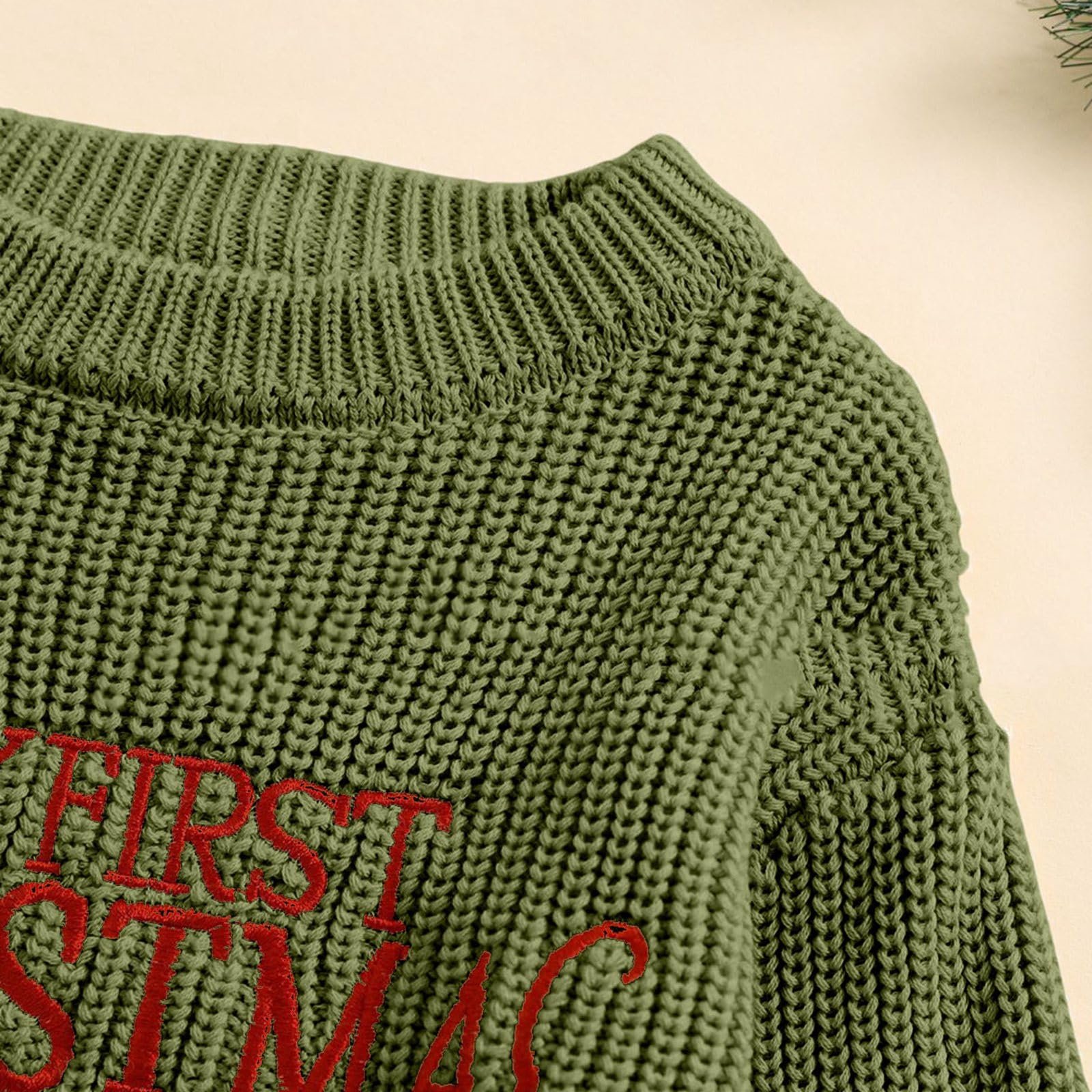 Різдвяний джемпер My First Christmas Outfit для хлопчиків і дівчаток, фото №7