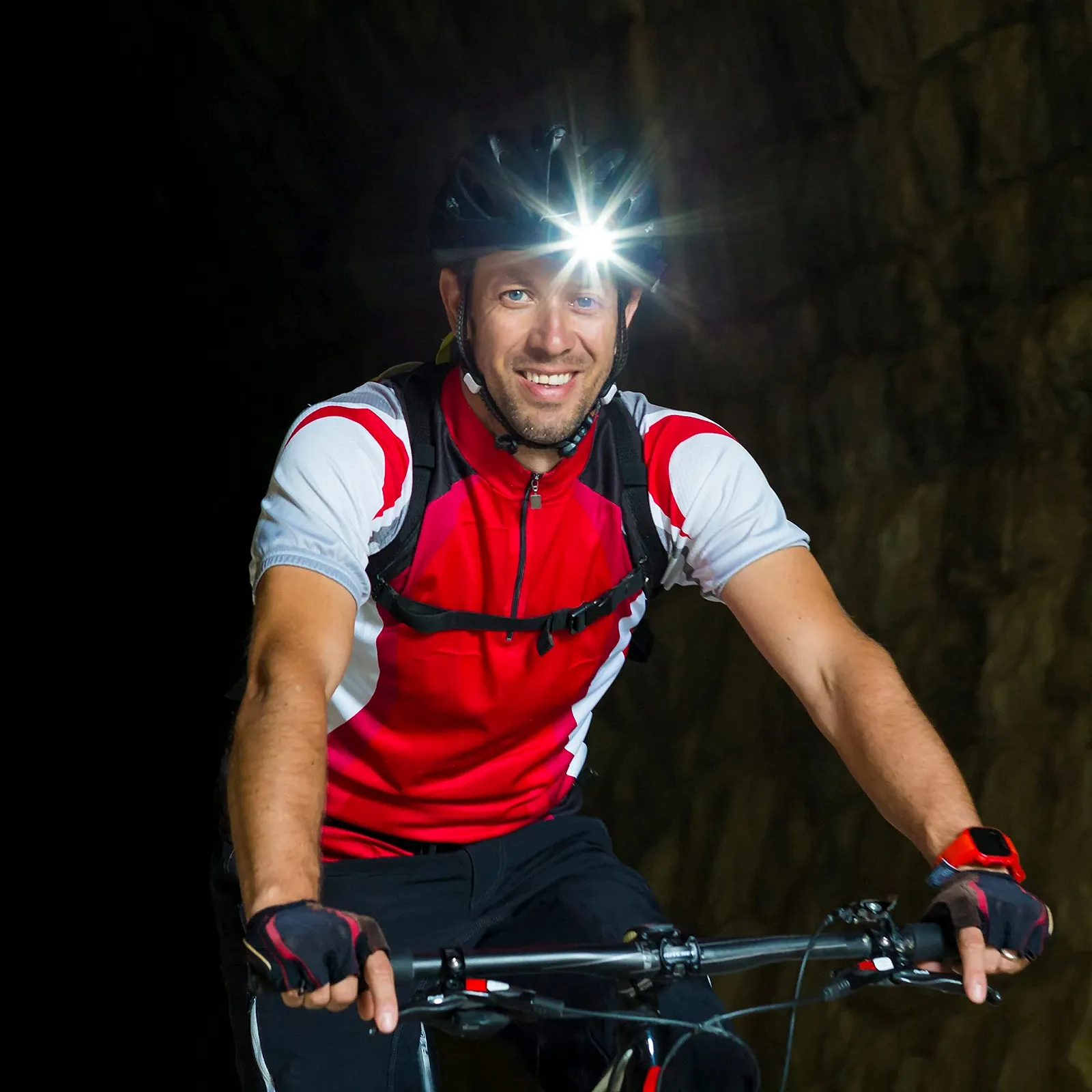 Налобний ліхтар Retoo LED, 3 режими освітлення, водонепроникний, легкий, 400 люмен, фото №2