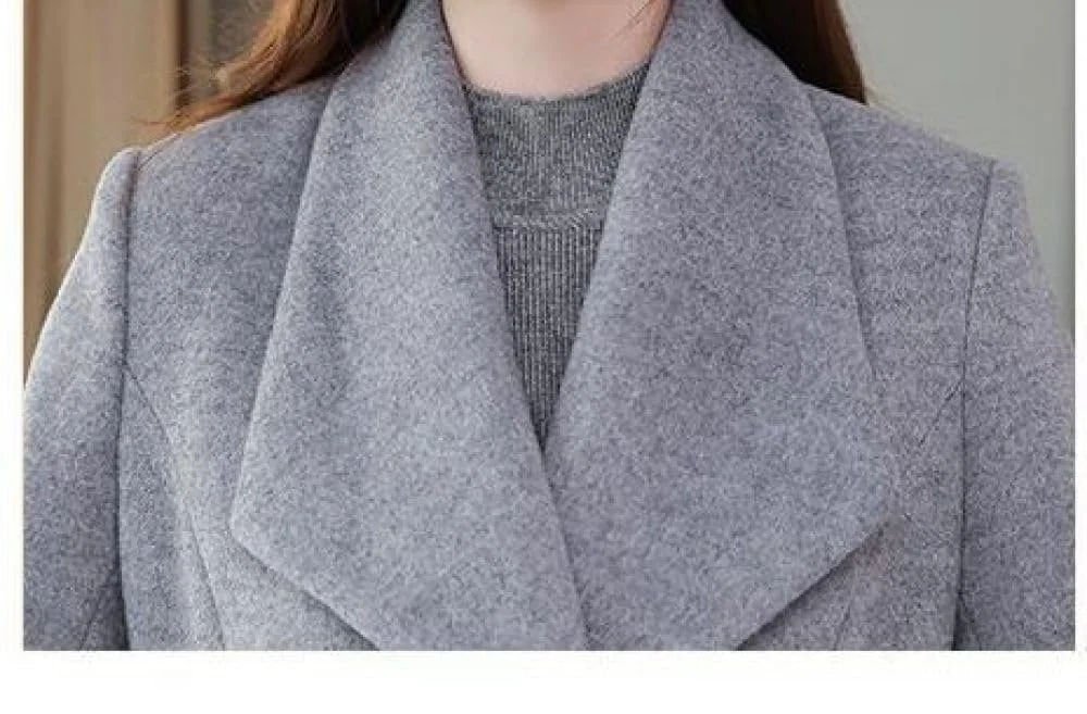 Пальто BROLEO Женское зимнее, элегантное, модное, двубортное, фото №3