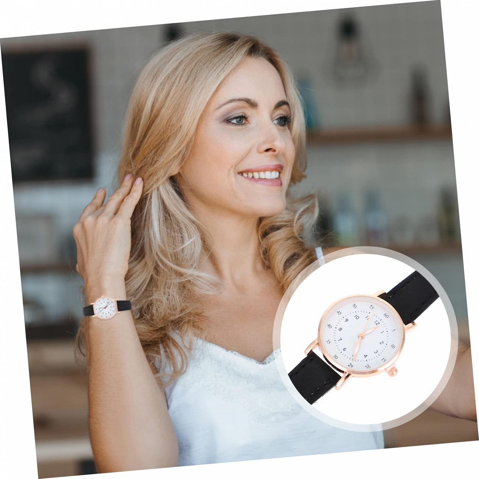 Винтажные часы Healvian женские Черные, фото №9