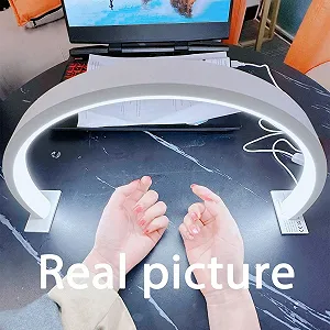 Настільна лампа Crescent Moon для манікюру та нарощування вій 18W 4500K 52x30 см synthetic.ua - Фото 1