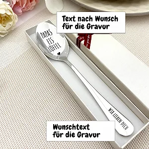 Ложка для мороженого Персонализированная с гравировкой Нержавеющая сталь synthetic.ua - Фото 1