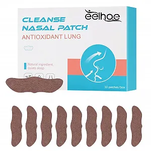 Смужки для носа Snoring Breath 10 шт для покращення сну, для кращого дихання носом - Фото 1