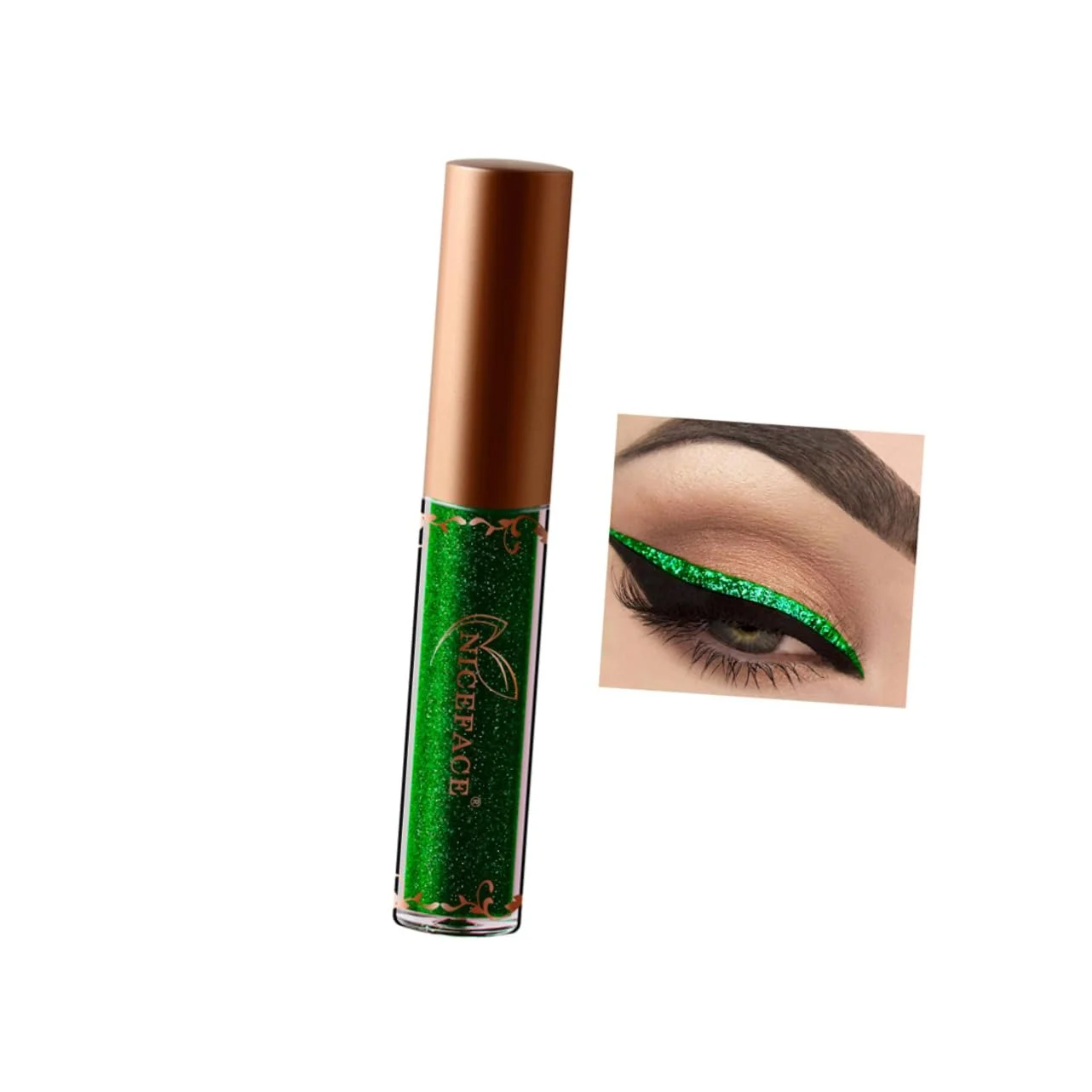 Підводка для очей HAPINARY Набір з 3 різнокольорових блискучих водостійких діамантових, фото №4