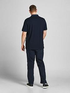 Поло JJEPAULOS POLO SS NOOS PS 12143859-Dark -Detail:PS Jack&Jones Темно-синій 2XL synthetic.ua - Фото 1
