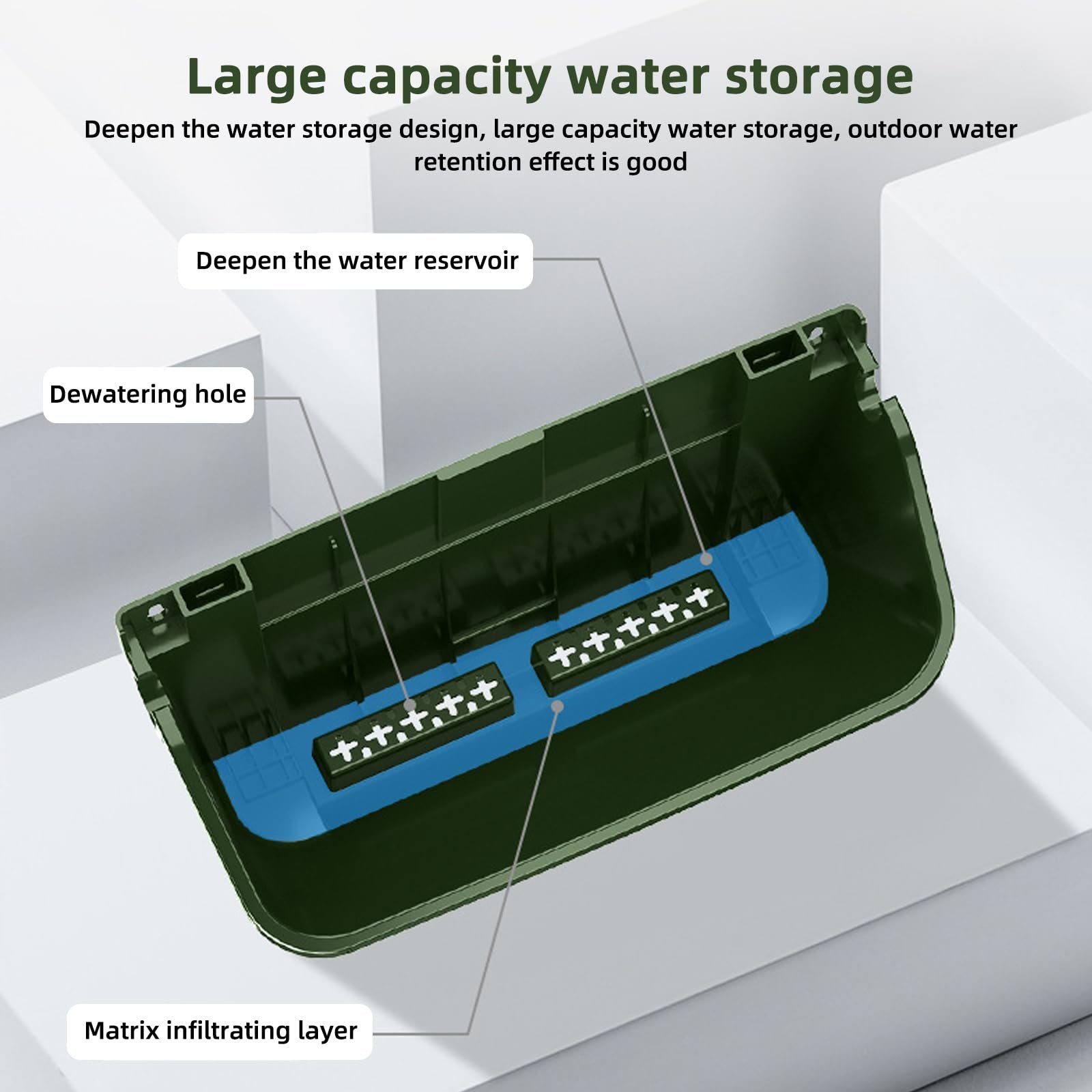 Вертикальний настінний органайзер для рослин 18 кишень пластиковий з автополивом чорний, фото №6