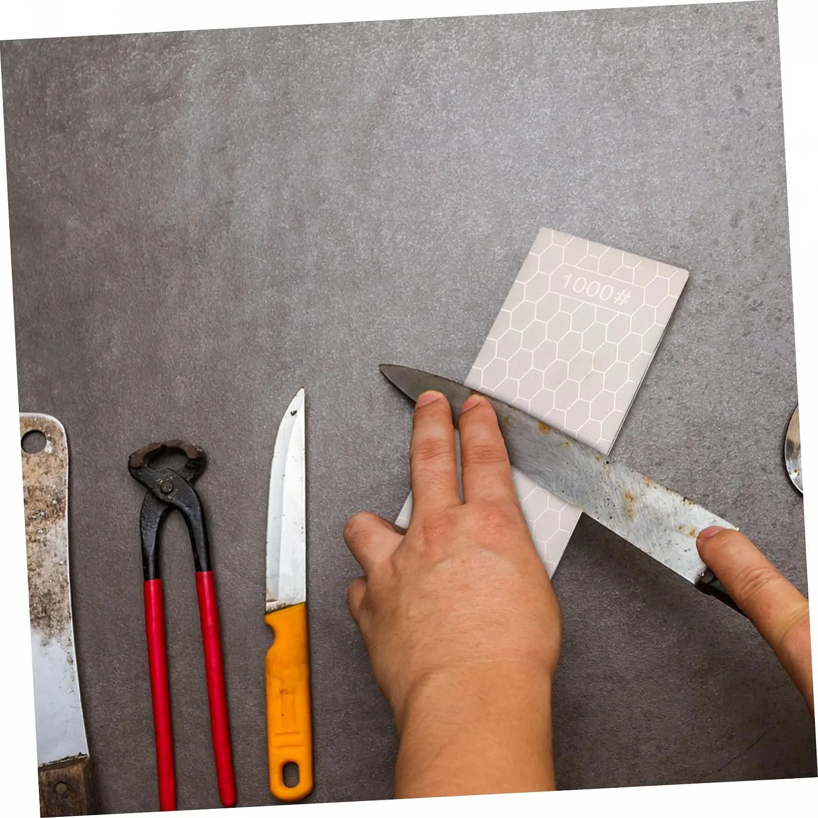 Точило для ножів GLEAVI портативна ручна алмазна зі стільниковою структурою, фото №7