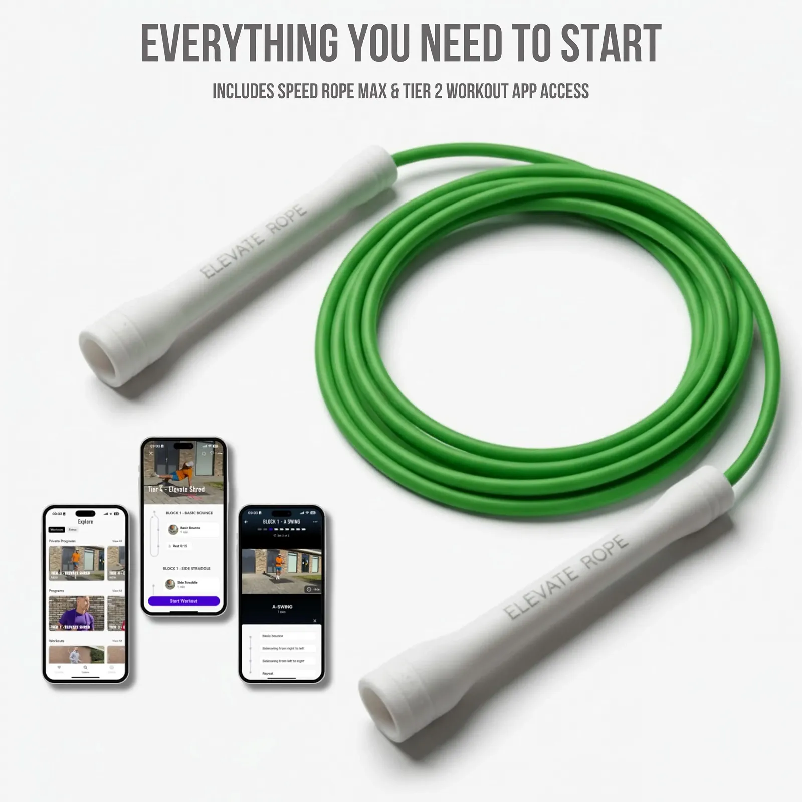 Скакалка Elevate Speed Rope MAX 5 мм 3 м, фото №3 Скакалка Elevate Speed Rope MAX 5 мм 3 м, фото №3