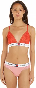 Бюстгальтер треугольник Tommy Jeans Unlined Stretch эластичный без подкладки - Фото 1
