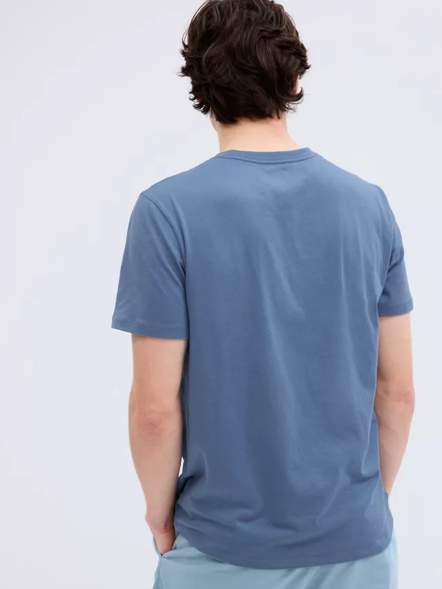 Футболка GAP V-BASIC LOGO T 550338-49 Синий M, фото №2