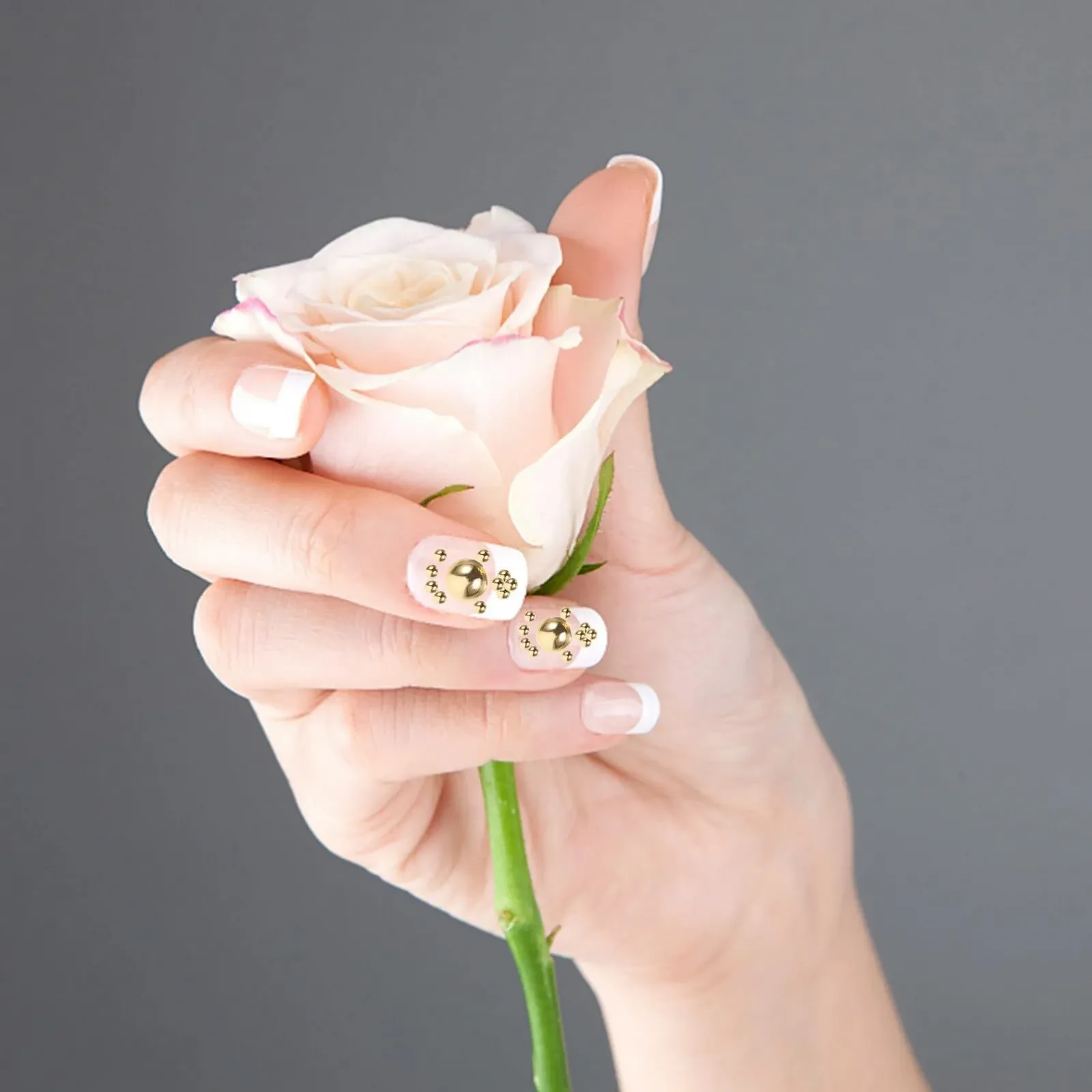 Напівкруглі намистини VILLCASE 1000 шт. Намистини з плоскою задньою частиною для нігтів, фото №2