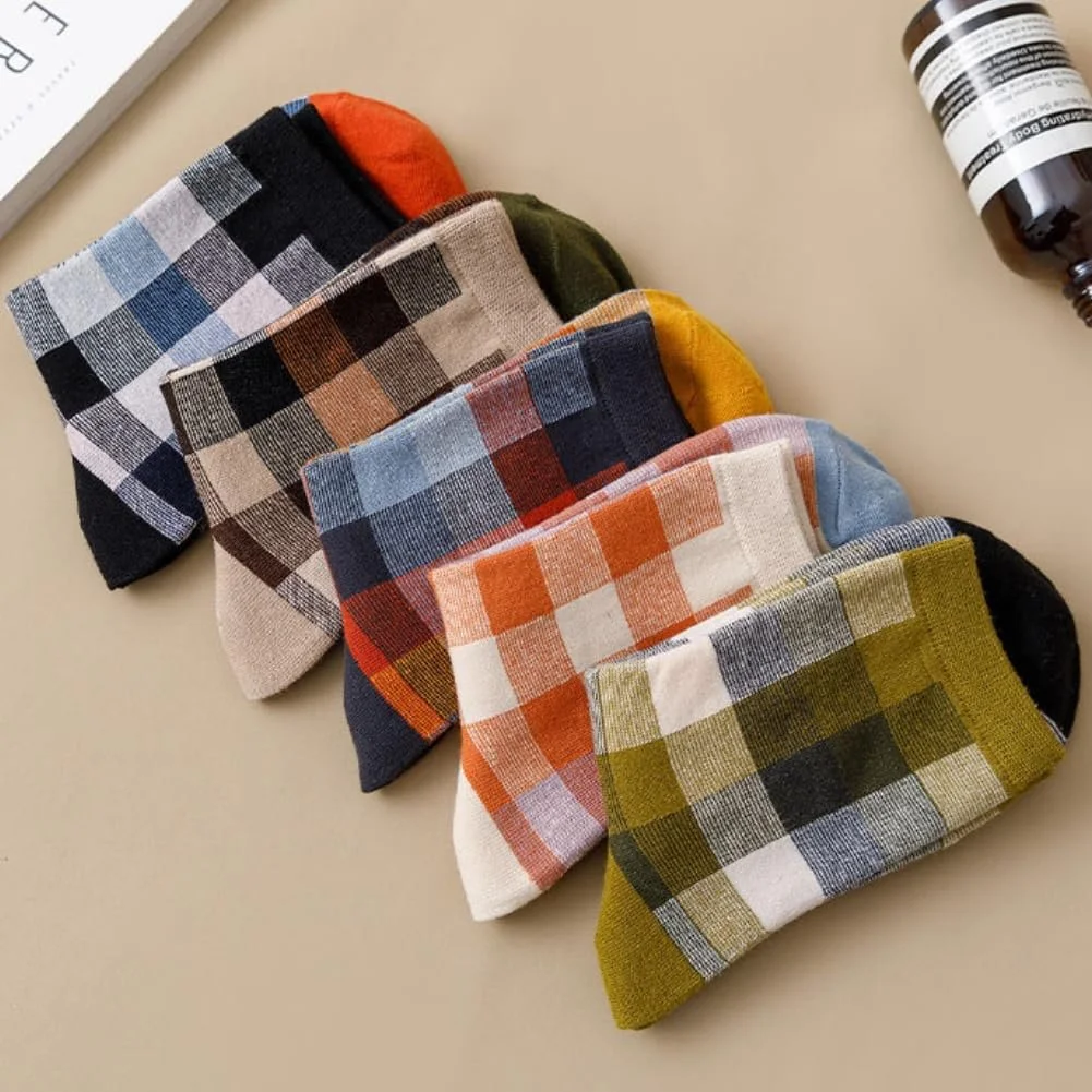 Носки AKAMAS Укороченные, в клетку, 5 пар, фото №5 Носки AKAMAS Укороченные, в клетку, 5 пар, фото №5