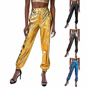 Жіночі металеві блискучі штани ціна на synthetic.ua - Фото 1 Жіночі металеві блискучі штани synthetic.ua - Фото 1