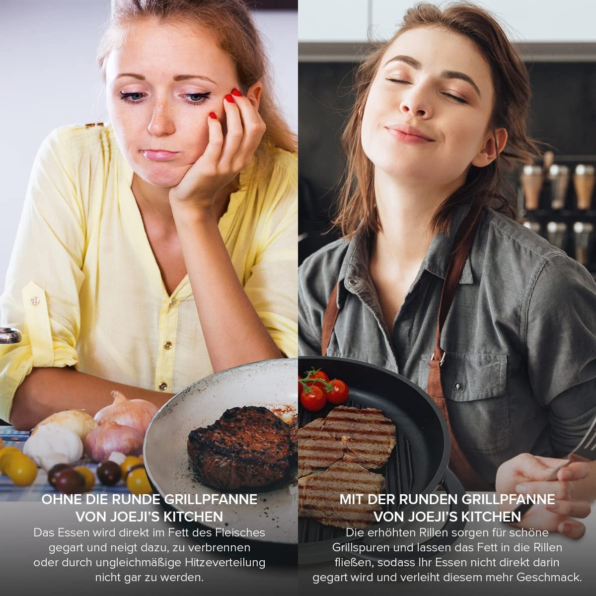 Решітка-сковорода joeji's Kitchen Індукційна 27 см, фото №5
