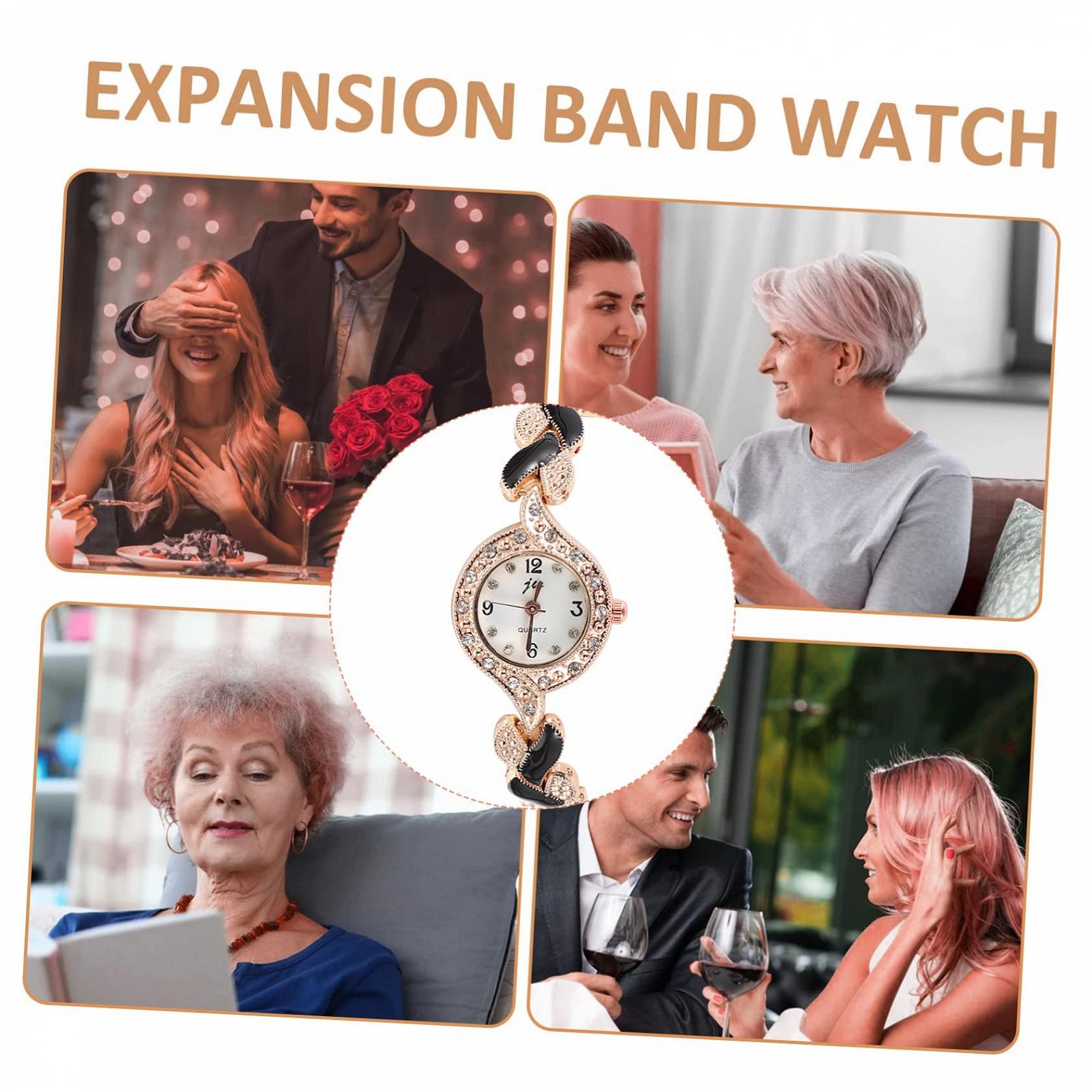 Кварцевые часы PartyKindom квадратные для женщин, черные, фото №7