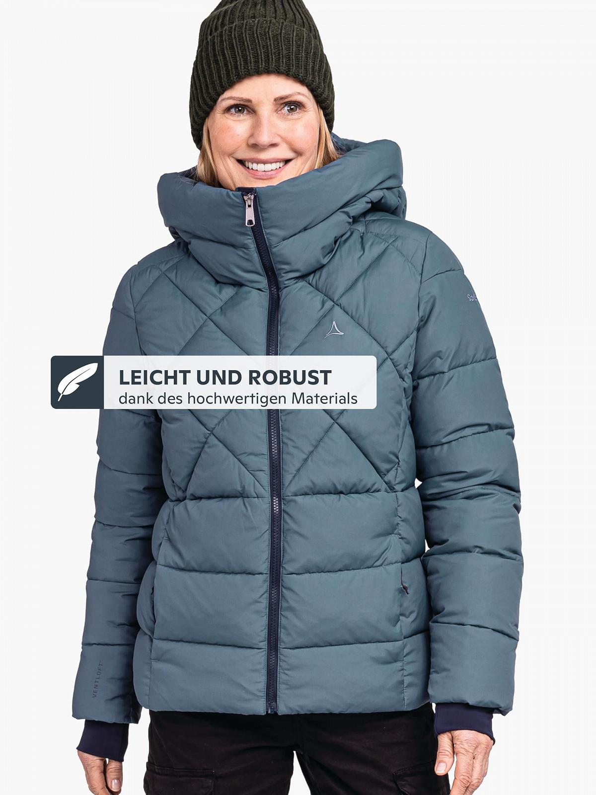 Куртка Schöffel Damen Ins Jacket Boston L, теплая зимняя куртка из переработанных материалов, легкая стеганая куртка с капюшоном, ветронепроницаемая и водоотталкивающая, фото №3