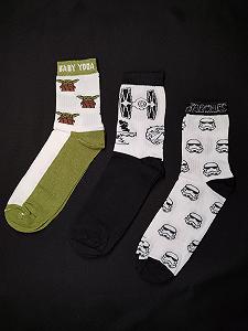 Бокс носков приколов с принтами «Звездные Войны» 3 шт - Фото 1