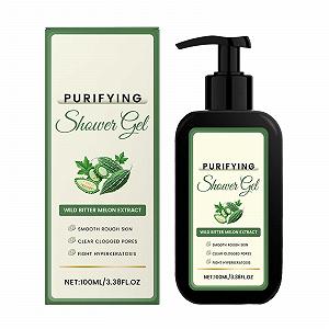 Гель для душу BHA Wild Bitter Melon Extract для зменшення акне на спині та гіперкератозу - Фото 1