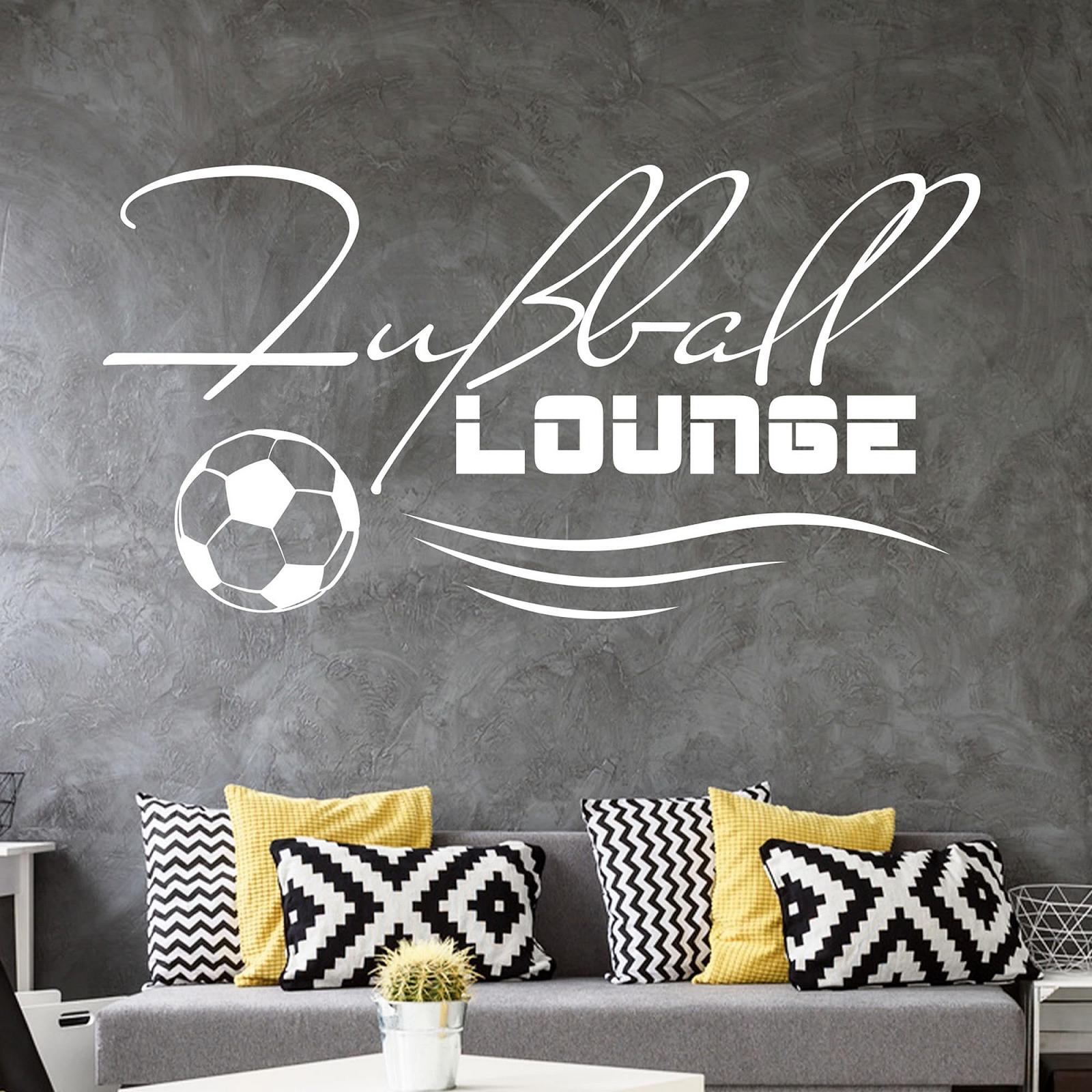 Наклейка на стіну GRAZDesign Sport Football Lounge 77 x 40 см 070 Black, фото №3