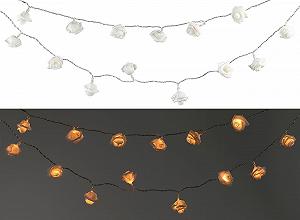 Сонячна LED Гірлянда Lunartec Mini 10 Білих Троянд Теплий Білий, IP44, 1 м - Фото 1