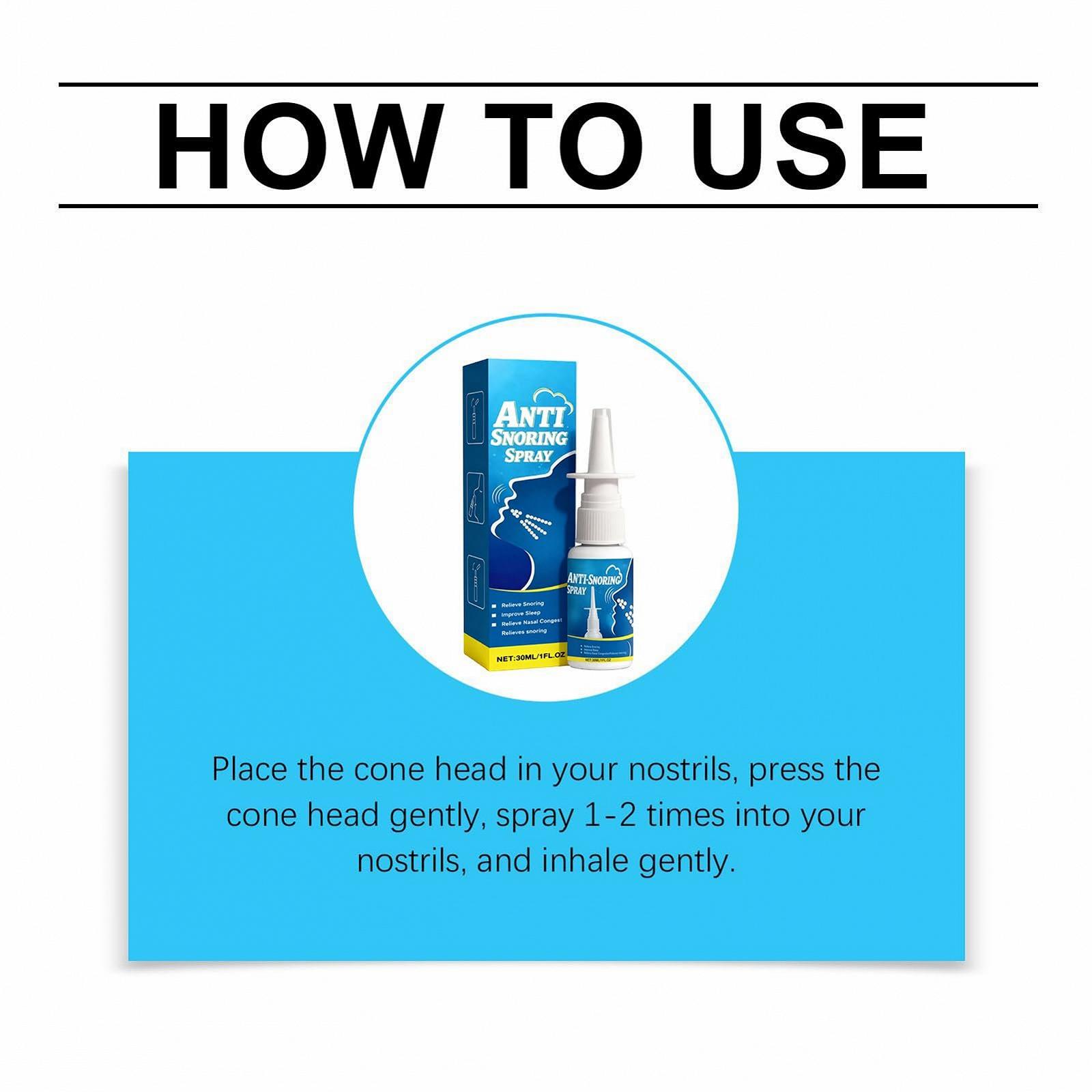 Спрей від хропіння 30 мл, пристрій для покращення дихання тривалої дії, фото №9