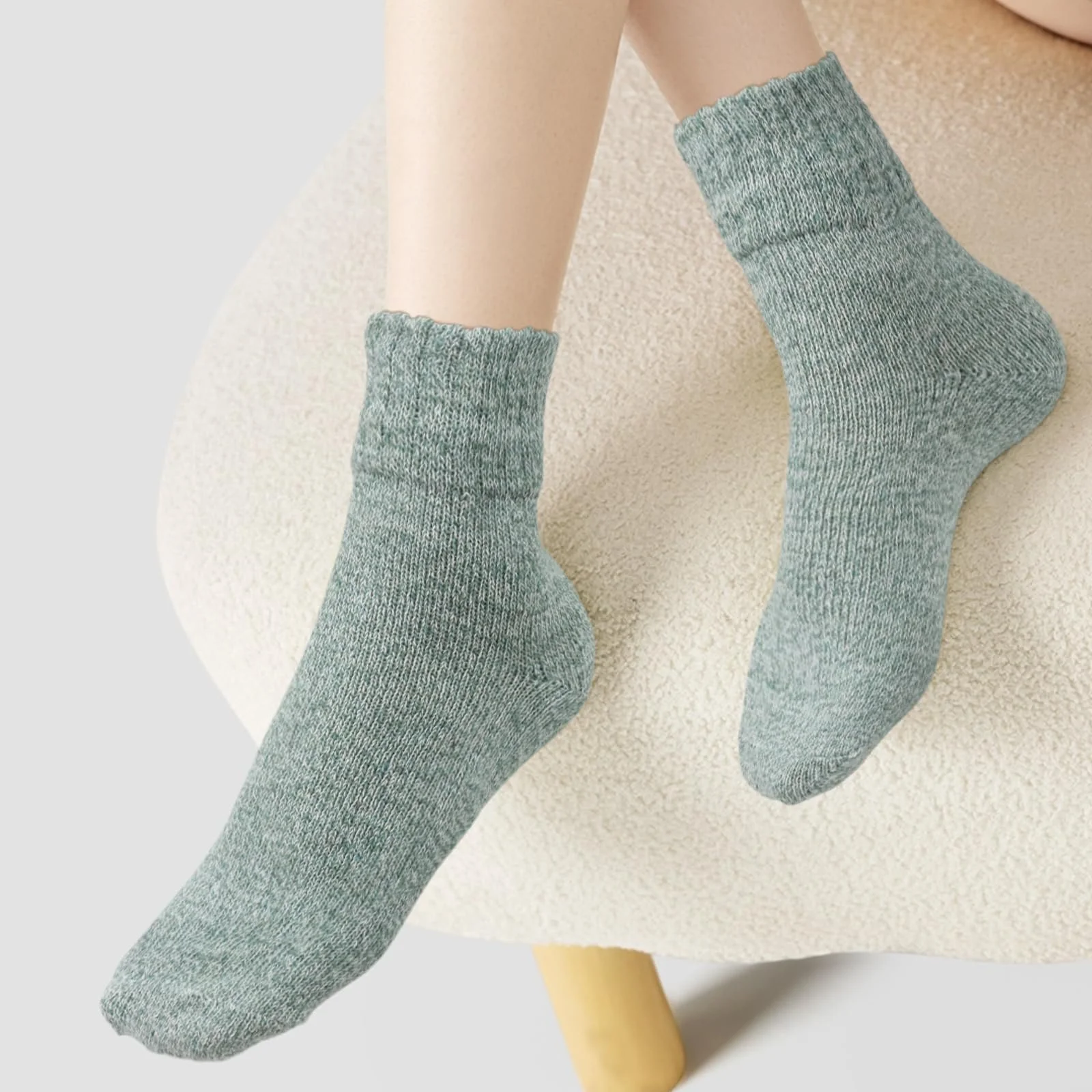 Жіночі термошкарпетки VEGCOO, 5 пар вовняних шкарпеток, фото №5