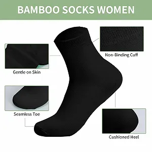 Бамбукові шкарпетки для жінок 4-7 Безшовні 6 пар synthetic.ua - Фото 1