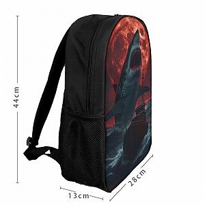 Рюкзак NACHOMACHO Great White Shark для школы, для мальчиков и девочек, подростков, водонепроницаемый, для женщин и мужчин, для ноутбука, 17 дюймов synthetic.ua - Фото 1