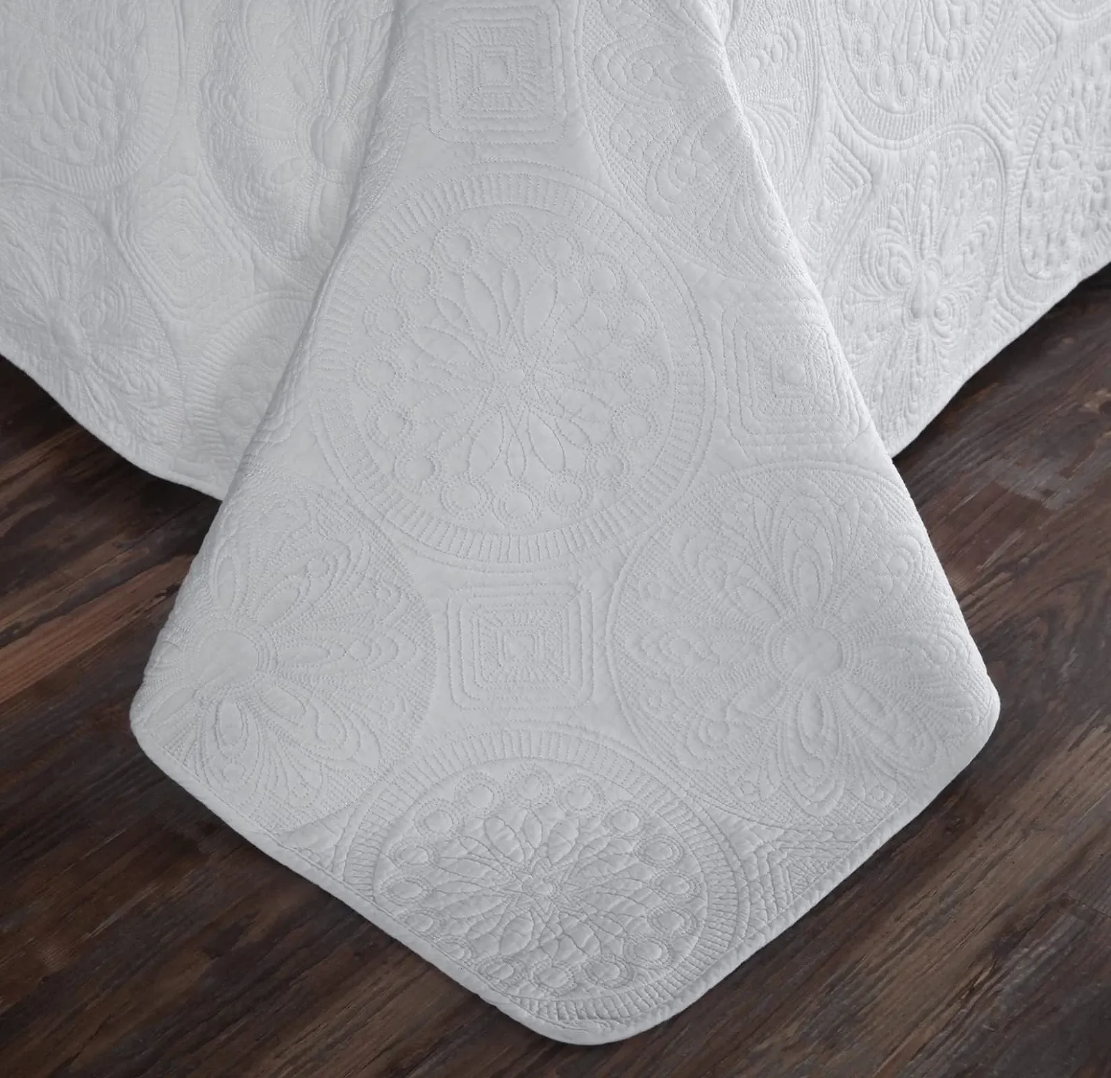 Покривало Бавовняне Qucover Біле, 250 x 270 см, фото №6 Покривало Бавовняне Qucover Біле, 250 x 270 см, фото №6