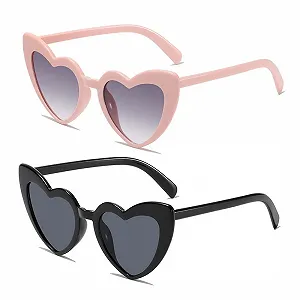 Сонцезахисні окуляри VONJUMA Серце Чорний, Сірий - Фото 1