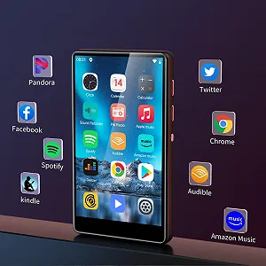 MP3 плеєр SWOFY 80 GB Bluetooth і WiFi, 4.0-дюймовий сенсорний екран synthetic.ua - Фото 1