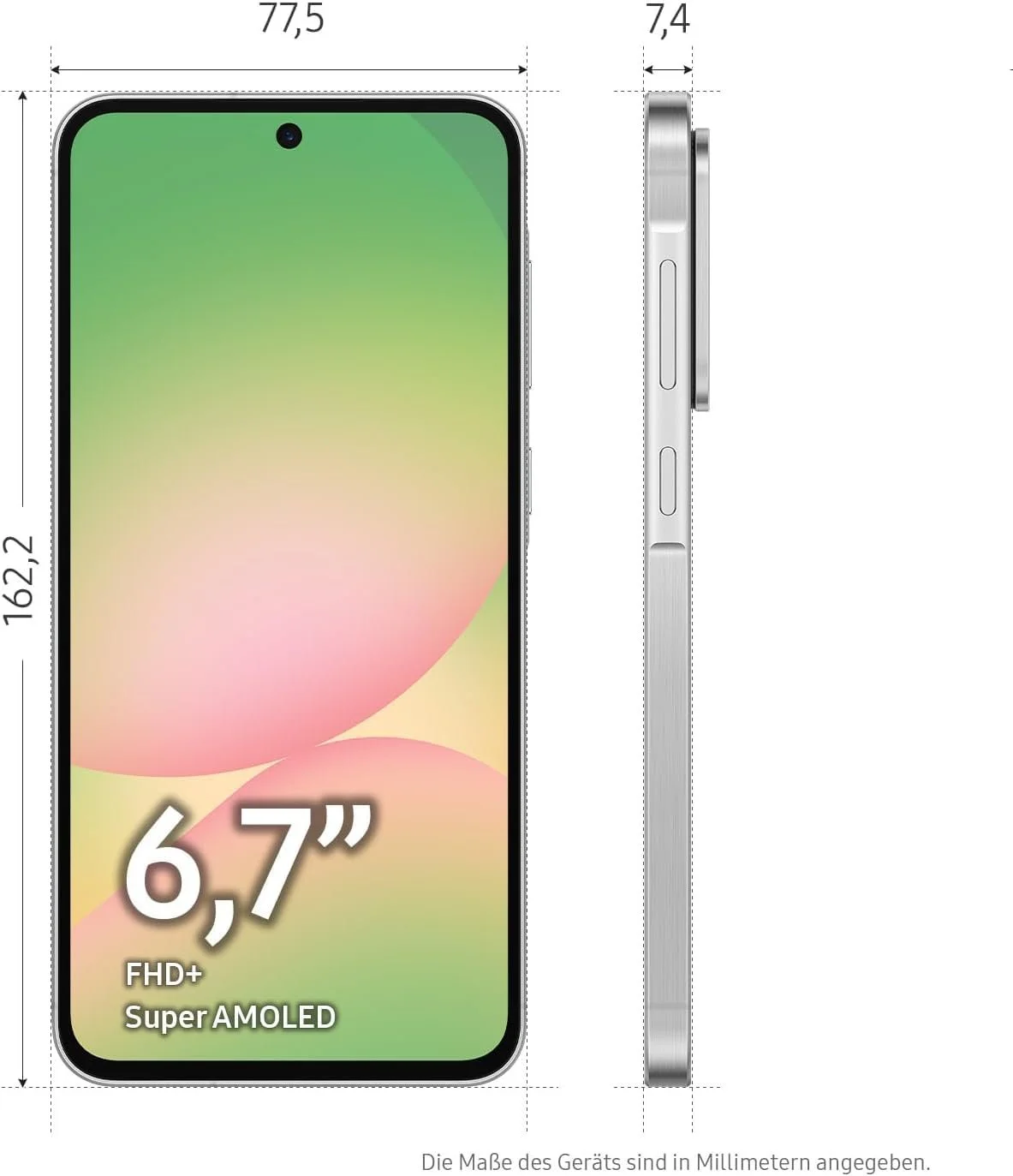 Смартфон Samsung Galaxy A56 Dual 5G 128GB 8GB RAM Светло-серый, фото №2