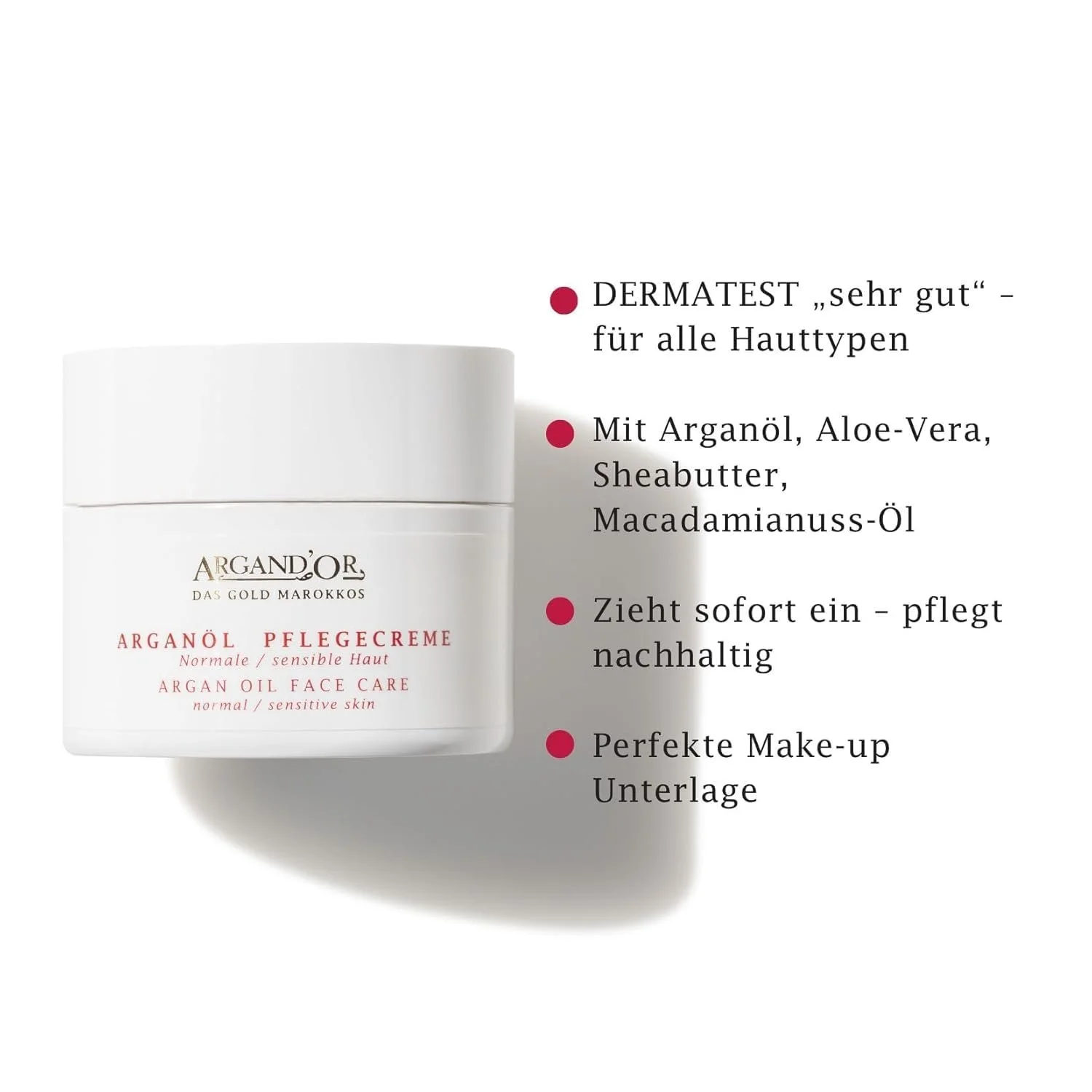 Денний та нічний крем ARGAND'OR Dermatest Argan Oil Care Cream зволожувальний 2 x 50 мл, фото №3 Денний та нічний крем ARGAND'OR Dermatest Argan Oil Care Cream зволожувальний 2 x 50 мл, фото №3