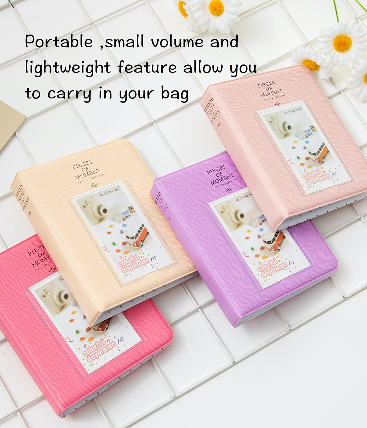 Набор фотоальбомов Goodsnetic 2 шт. 64 кармана для Fujifilm Instax Mini Розовый, фото №6